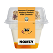 NOMZY Banana Caramel Yoghurt Parfait with Granola